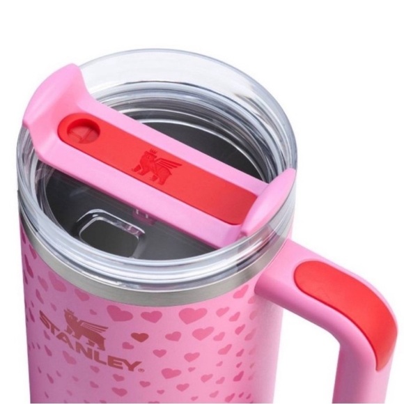 Stanley 40 oz Stainless Steel Flowstate Tumbler Sweet Hearts Pink Valentines - Picture 3 of 7
